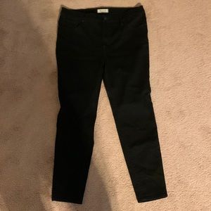 Madewell 9” High Rise Skinny Jeans (Black, 32)